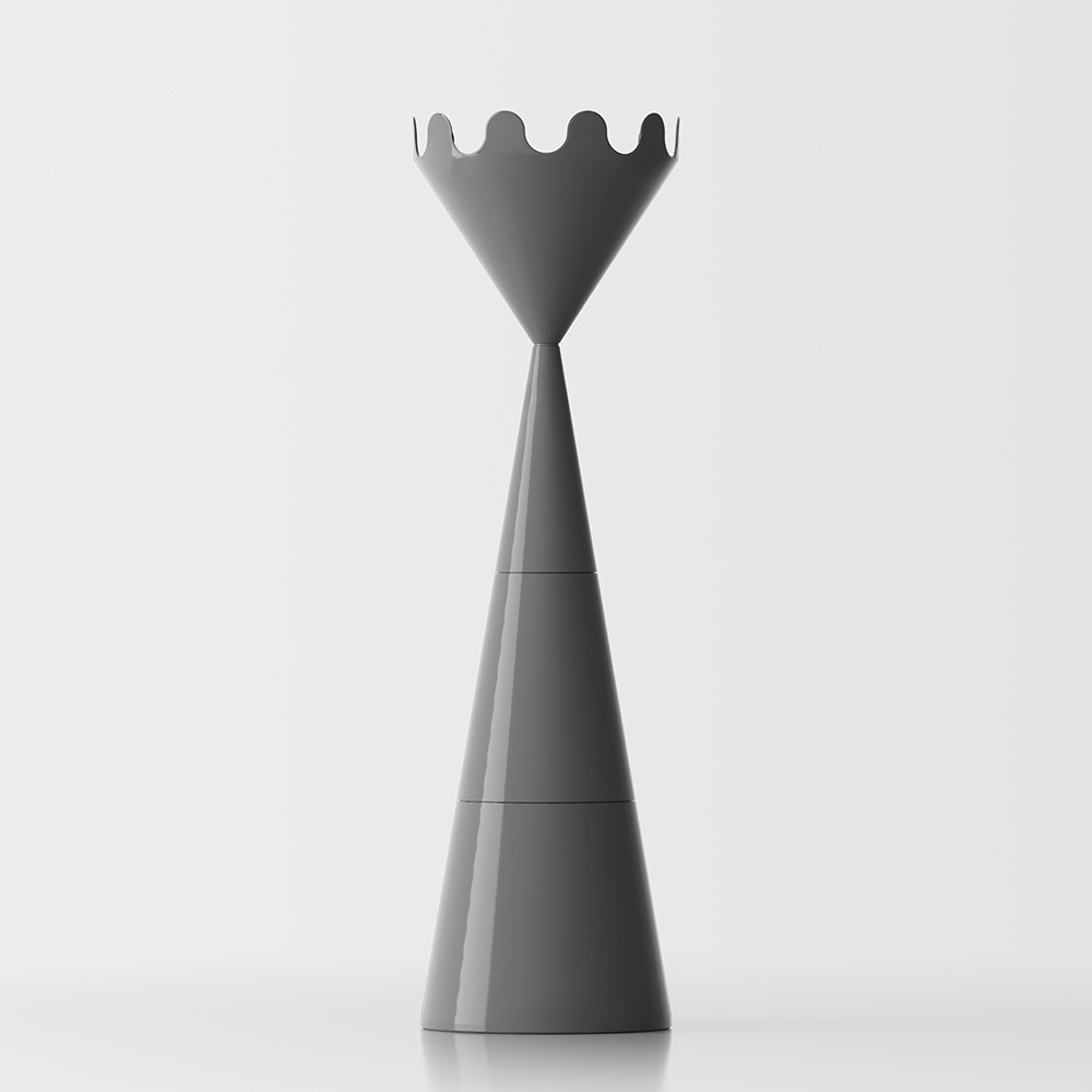 servettocose checkmate coat hanger grey