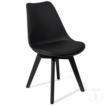 Tomasucci Kiki Evo Wood eco-leather chair | kasa-store