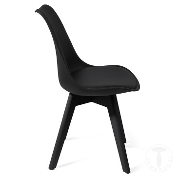 Tomasucci Kiki Evo Wood eco-leather chair | kasa-store