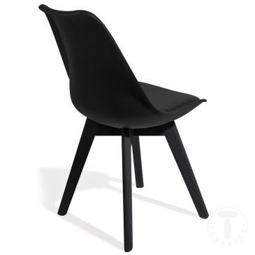 Tomasucci Kiki Evo Wood eco-leather chair | kasa-store