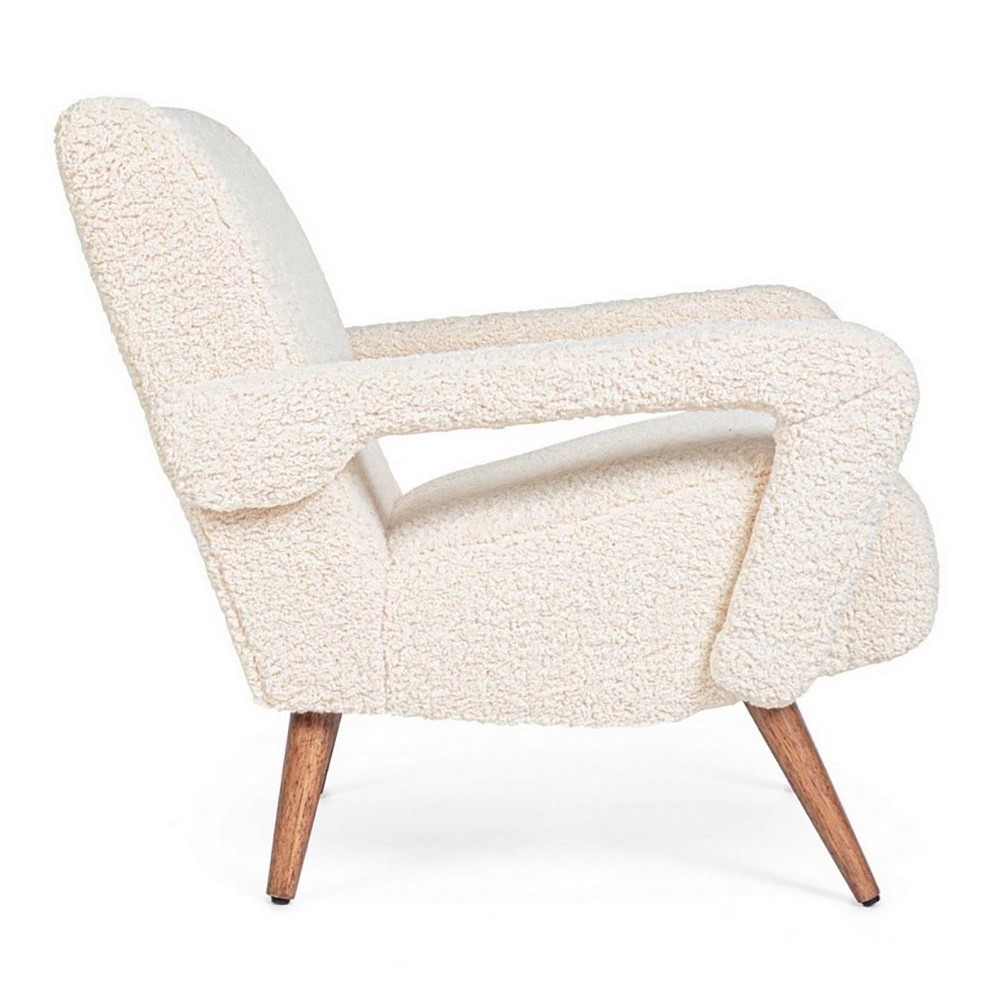 Fauteuil Bizzotto Berna en tissu effet laine | kasa-store