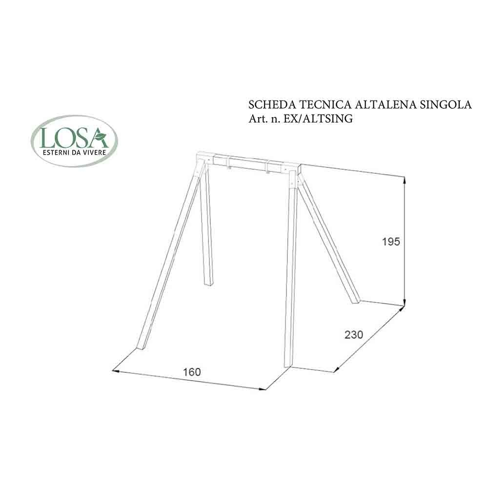 Dječja ljuljačka Losa sa jednosjedom | kasa-store