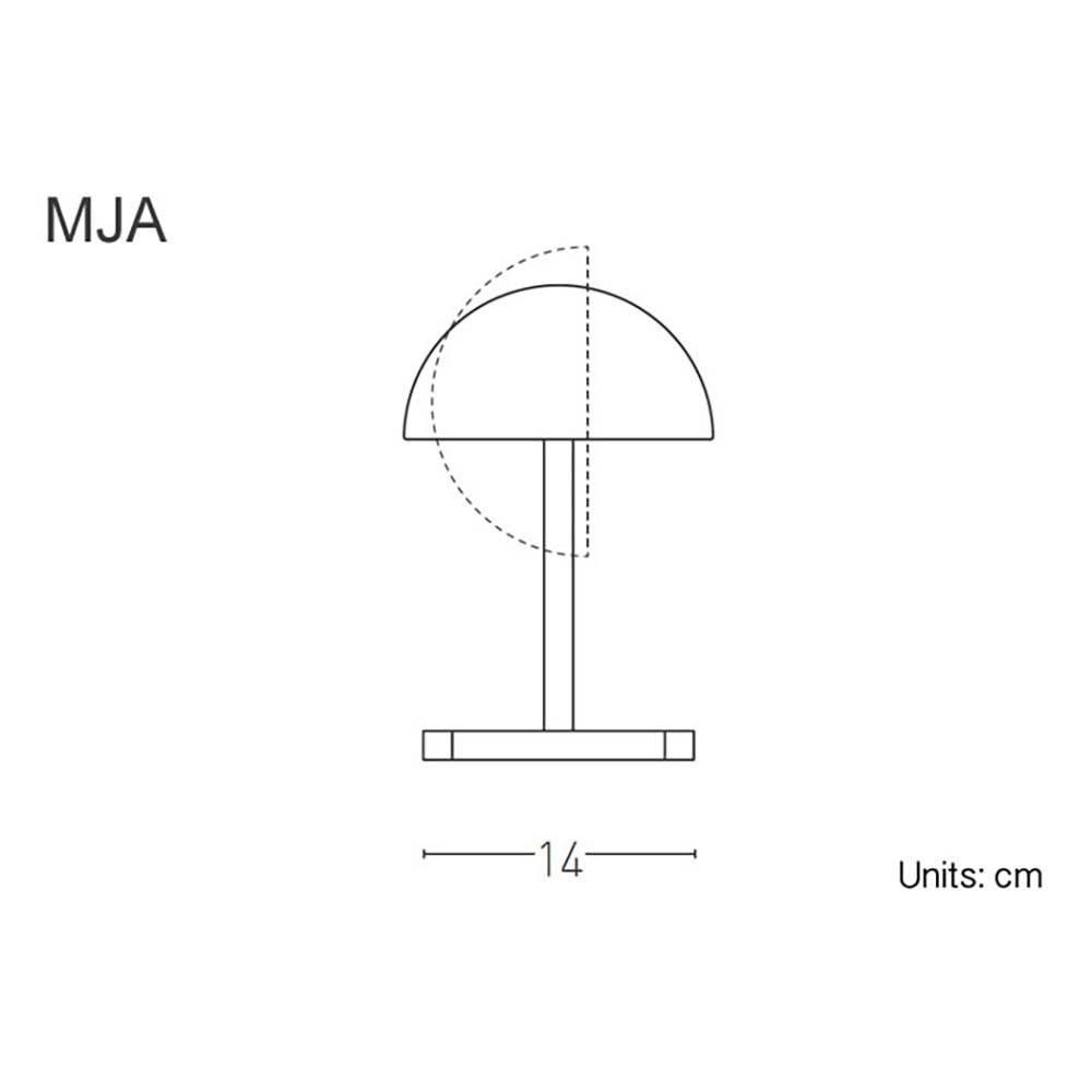 Mja stolna lampa koju je dizajnirao Jacques Adnet | kasa-store