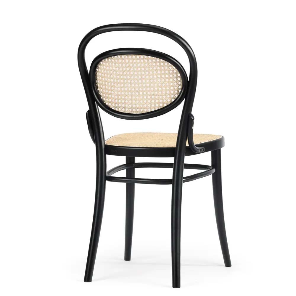 Lot de 2 chaises Ton modèle 20 recouvertes de paille de Vienne | kasa-store