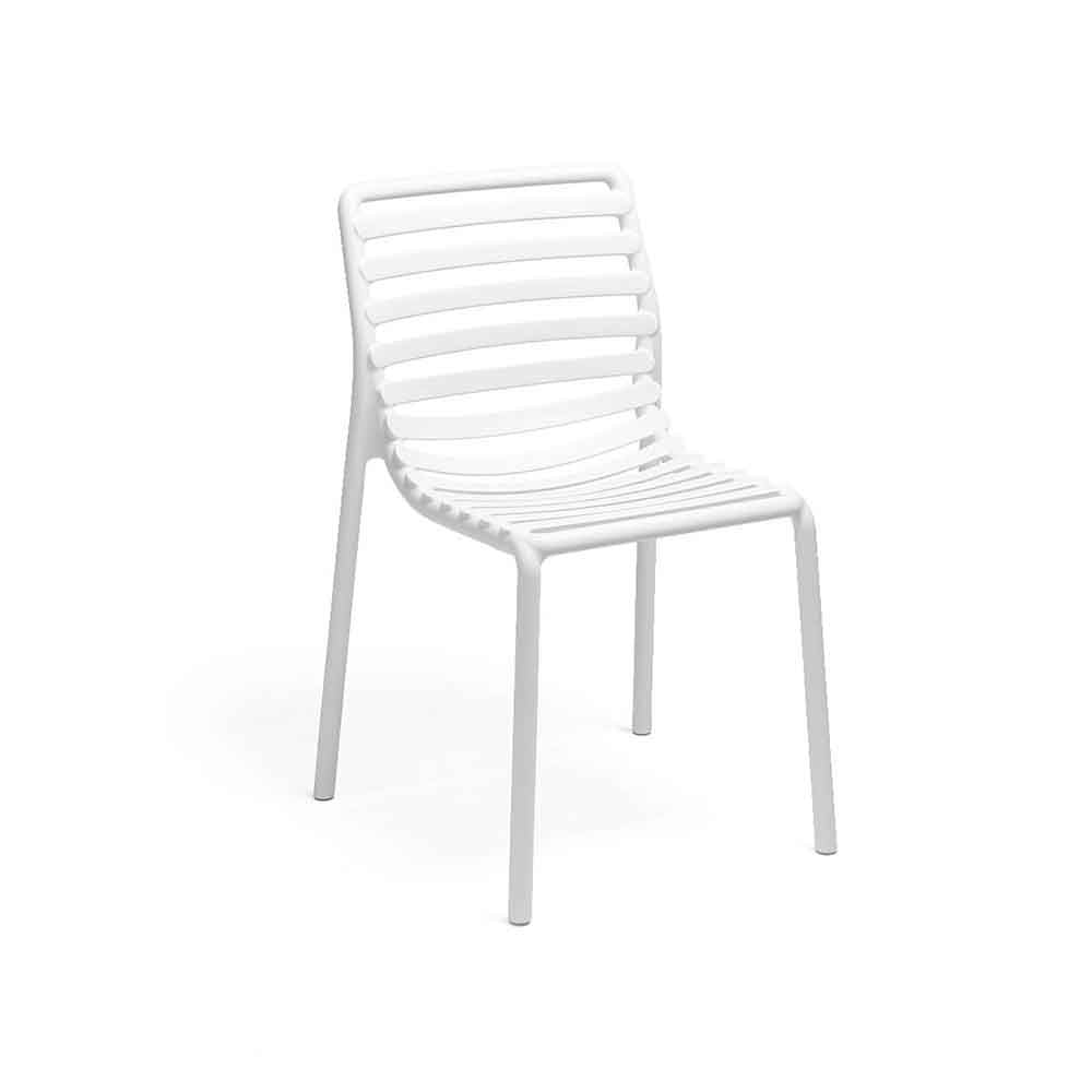 Nardi stave chaise empilable blanc