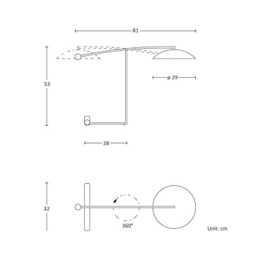 Lumen Center Italia Orbit stolna svjetiljka | kasa-store