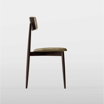 Tonelli Design AW_Chair chaise en bois et tissu | kasa-store