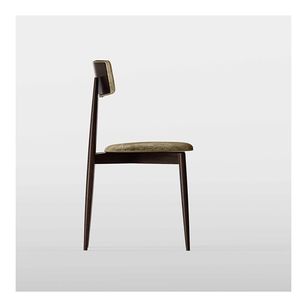 Tonelli Design AW_Chair chaise en bois et tissu | kasa-store