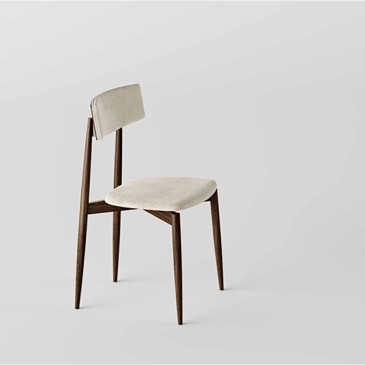 Tonelli Design AW_Chair chaise en bois et tissu | kasa-store