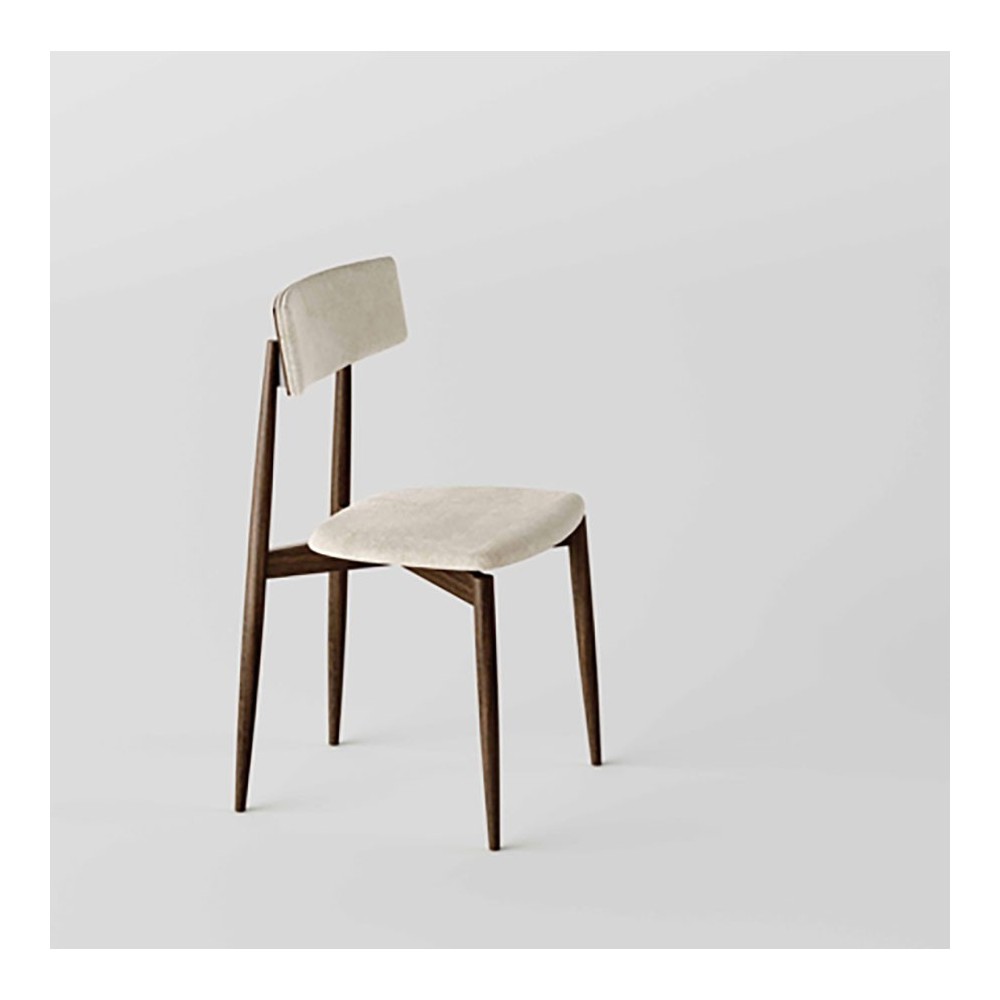 Tonelli Design AW_Chair chaise en bois et tissu | kasa-store