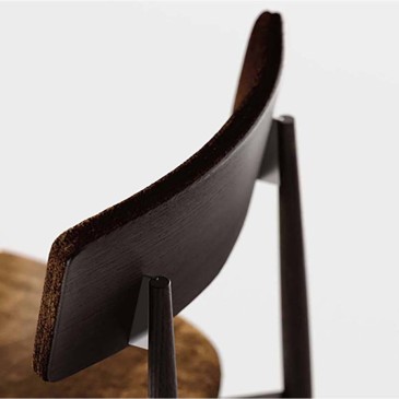 Tonelli Design AW_Chair chaise en bois et tissu | kasa-store