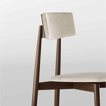 Tonelli Design AW_Chair chaise en bois et tissu | kasa-store