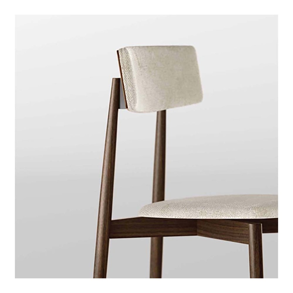 Tonelli Design AW_Chair chaise en bois et tissu | kasa-store