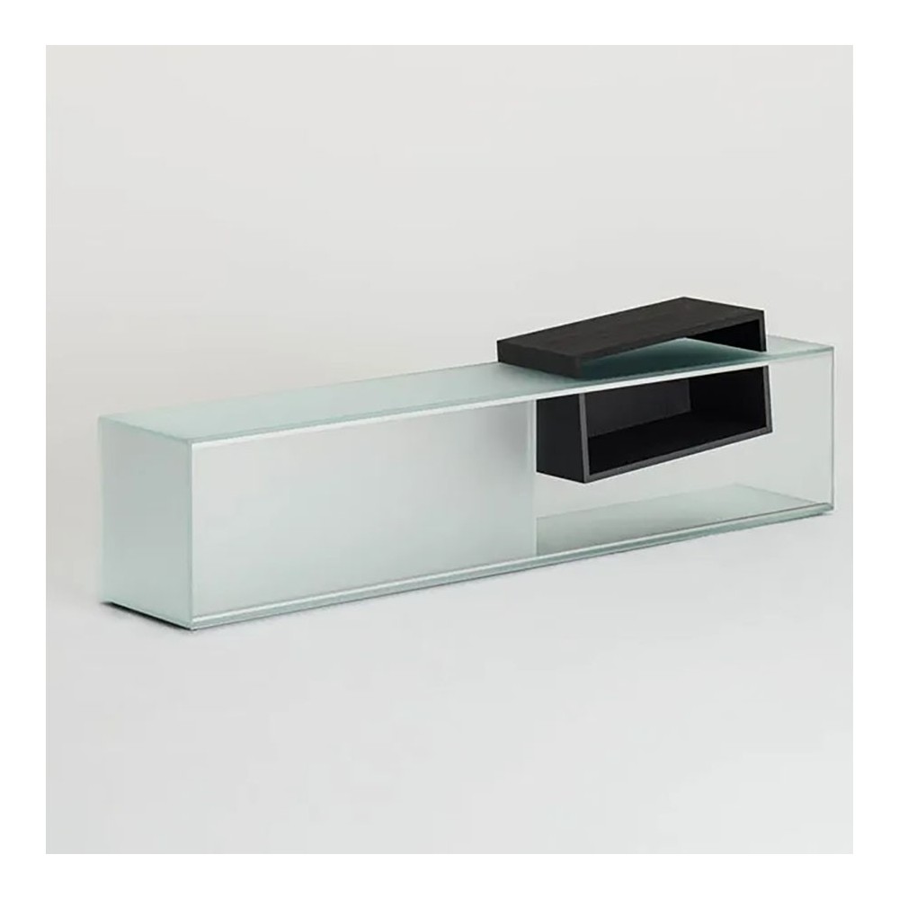 Glas Italia Mueble TV de cristal a la deriva | kasa-store