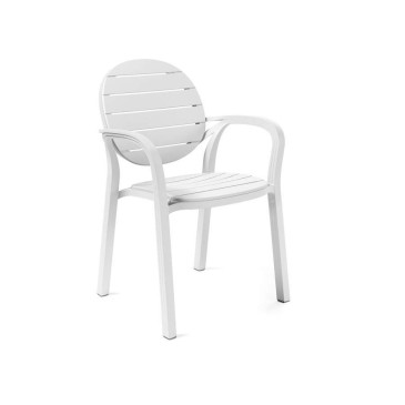 Nardi Palma stackable garden chair with armrests | kasa-store