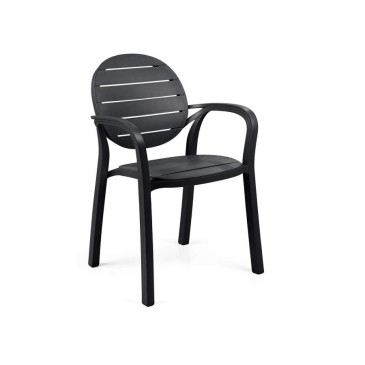 Nardi Palma chaise de jardin empilable avec accoudoirs | kasa-store