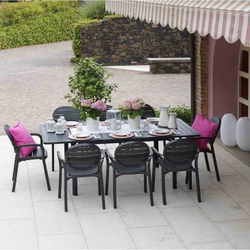 Nardi Palma silla de jardín apilable con brazos | kasa-store