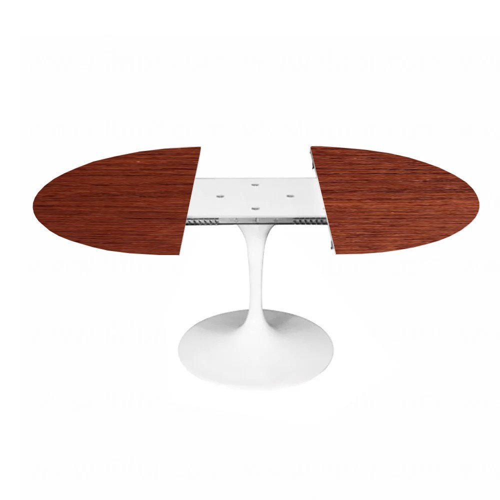 Extendable oval table rosewood