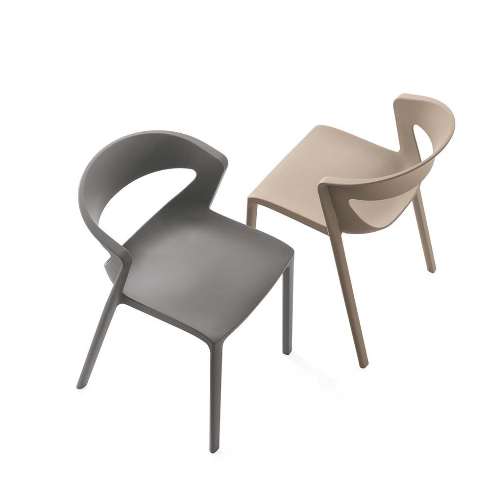 Kastel Kikka een set van 4 polypropyleen stoelen | kasa-store