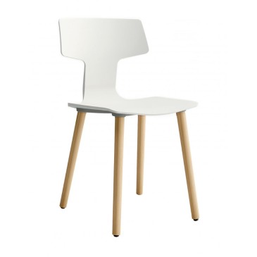 colos split white chair