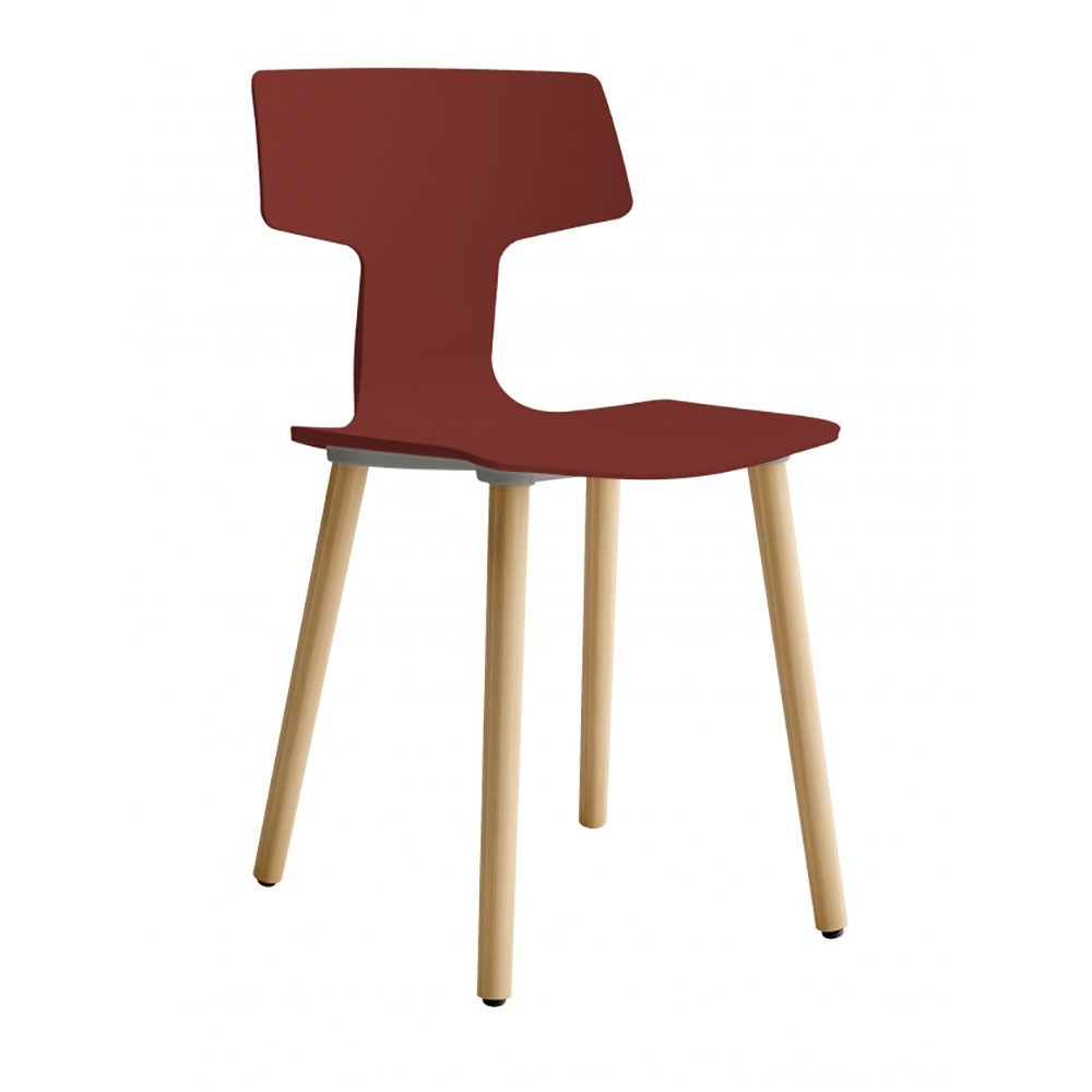 Colos Split GL set of 2 chairs with wooden legs | kasa-store