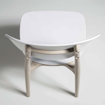 The Seggiola modern chair Fly available in two finishes | kasa-store