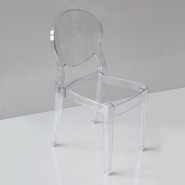 Chaise La Seggiola Ink en polycarbonate avec ou sans accoudoirs