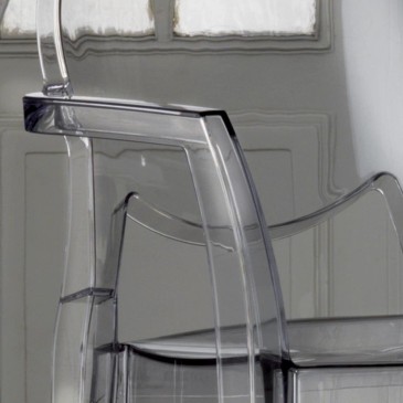 The Ink Chair polycarbonate chair available with or without armrests