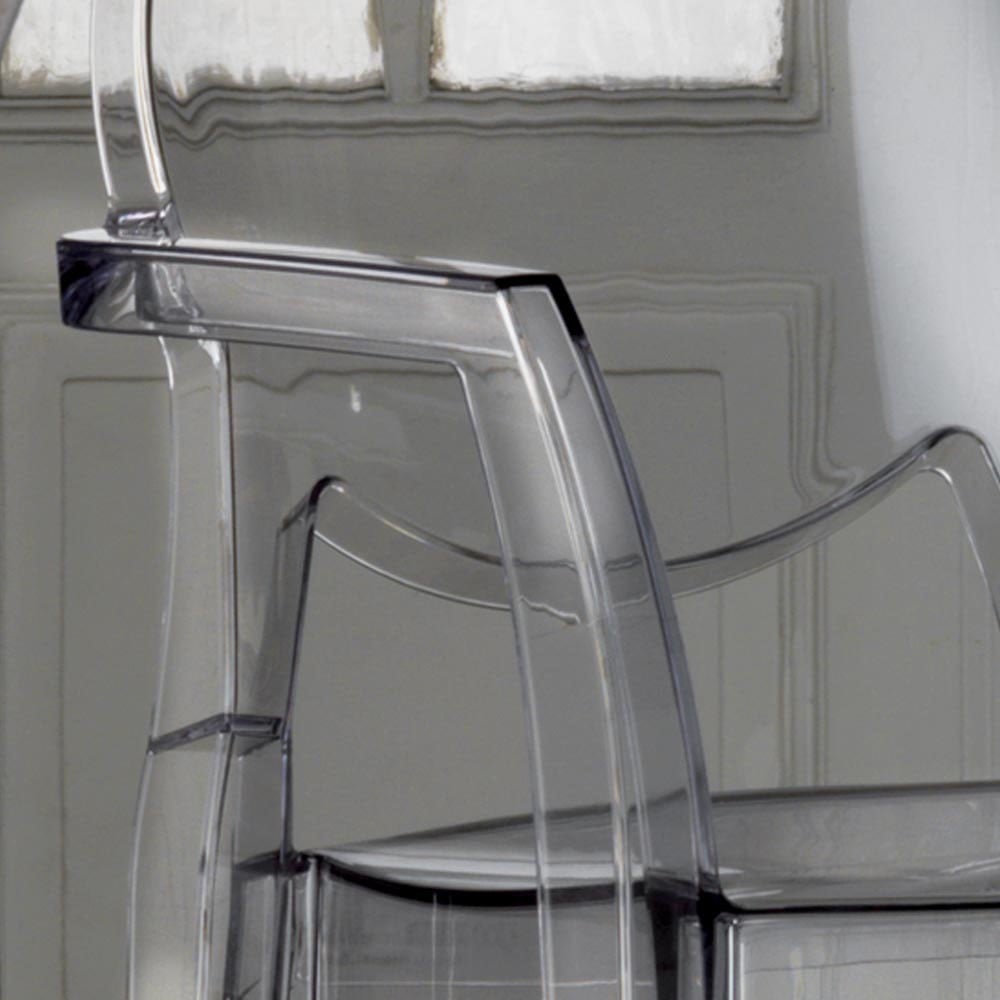 Chaise La Seggiola Ink en polycarbonate avec ou sans accoudoirs