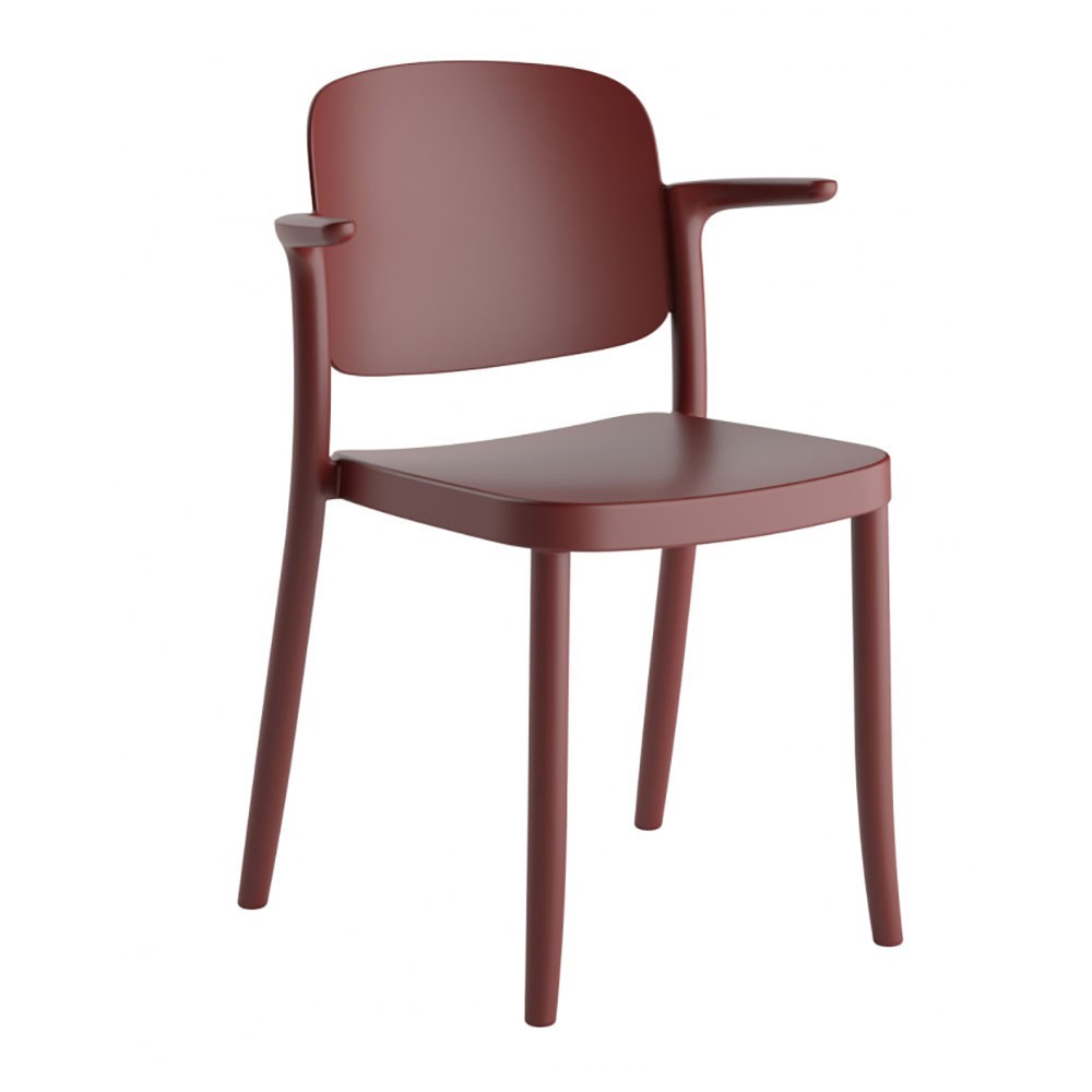 colos piazza 2 chair armrests aubergine