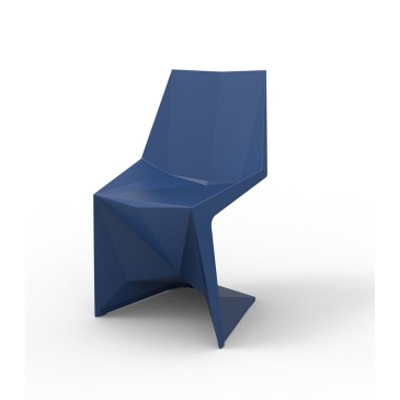 Chaise Vondom Voxel bleu marine