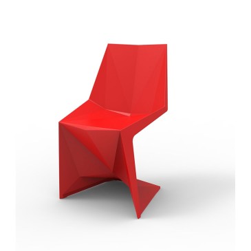 Vondom Voxel chairs in polypropylene available in various finishes stackable