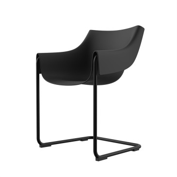 Vondom Manta chaise cantilever noire