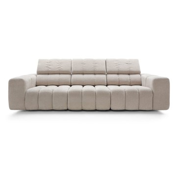 Four seater sofa with reclining backrest | kasa-store