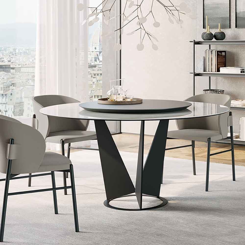 Mesa de jantar redonda Dallagnese Eiffel | kasa-store