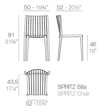 Spritz by Vondom is the chair from the homonymous collection | kasa-store