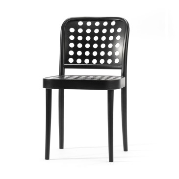 Ton 822 armless chair in dark wenge wood