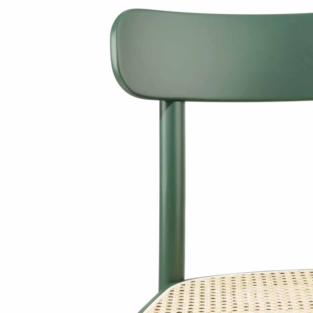 Chaise en bois Ton La Zitta recouverte de paille de Vienne | kasa-store