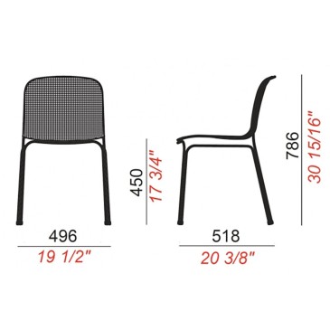 Colos Villa 1 e Villa 2 sedia per interni e esterni | kasa-store