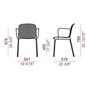 Colos Villa 1 and Villa 2 indoor and outdoor chair | kasa-store