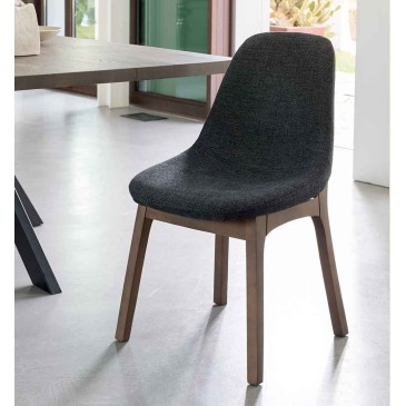 Wood chair in beech wood suitable for living room or kitchen | kasa-store