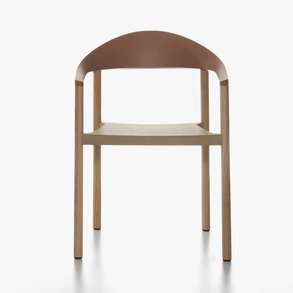 Plank Monza ensemble de 2 chaises en bois avec accoudoirs | kasa-store