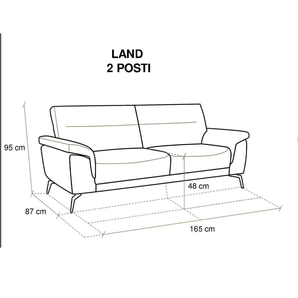 Essofà Land kauč od tkanine za 2 i 3 sjedala | kasa-store