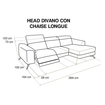 Essofà Uzglavna sofa s ležaljkom | kasa-store