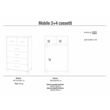 Quadrante model komode Sarmog | kasa-store