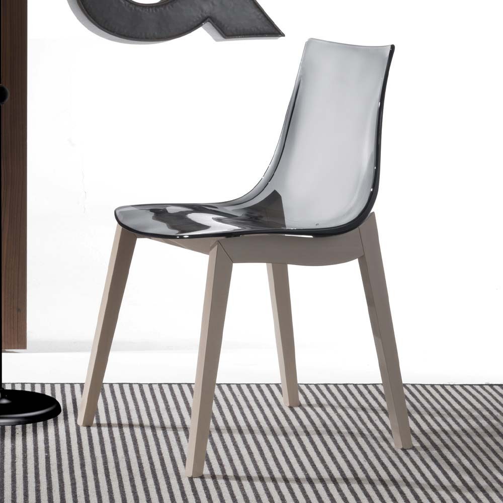 The Orbital Wood Chair with Plexiglass Shell | kasa-store