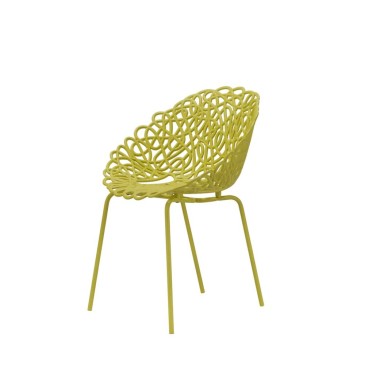 qeeboo cabana chair cedar yellow