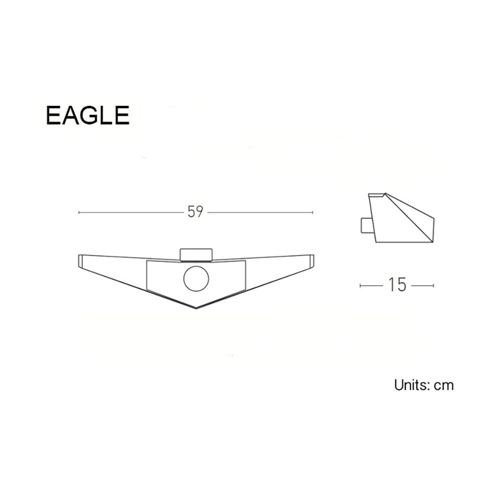 Eagle zidna svjetiljka Lumen Center Italy | kasa-store