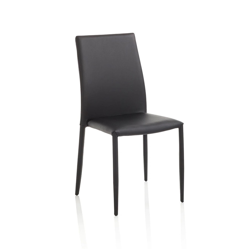 Chair covered in imitation leather suitable for living room or kitchen | kasa-store