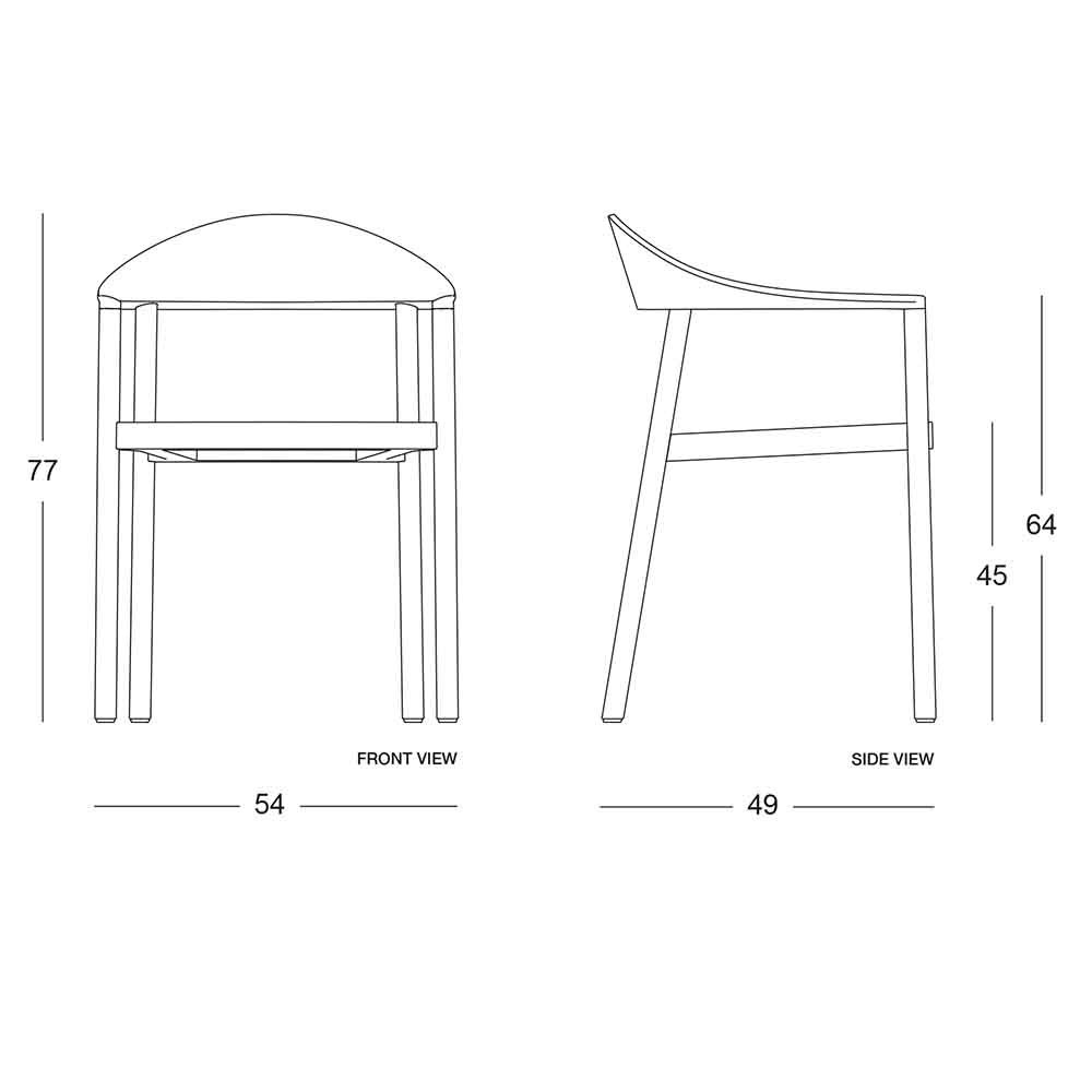 Cadeira de prancha Monza com braços para exterior | kasa-store